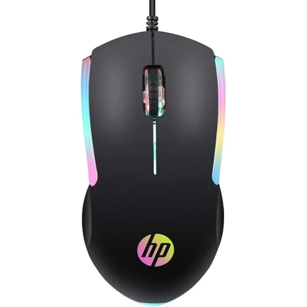 M160 Hp Wired Optical Computer Mouse Black